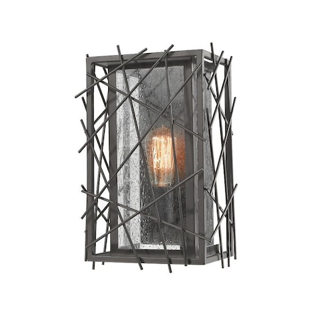 Z-Lite Stanwood 1 Light Wall Sconce, Bronze & Water Droplet 8000-1S-BRZ